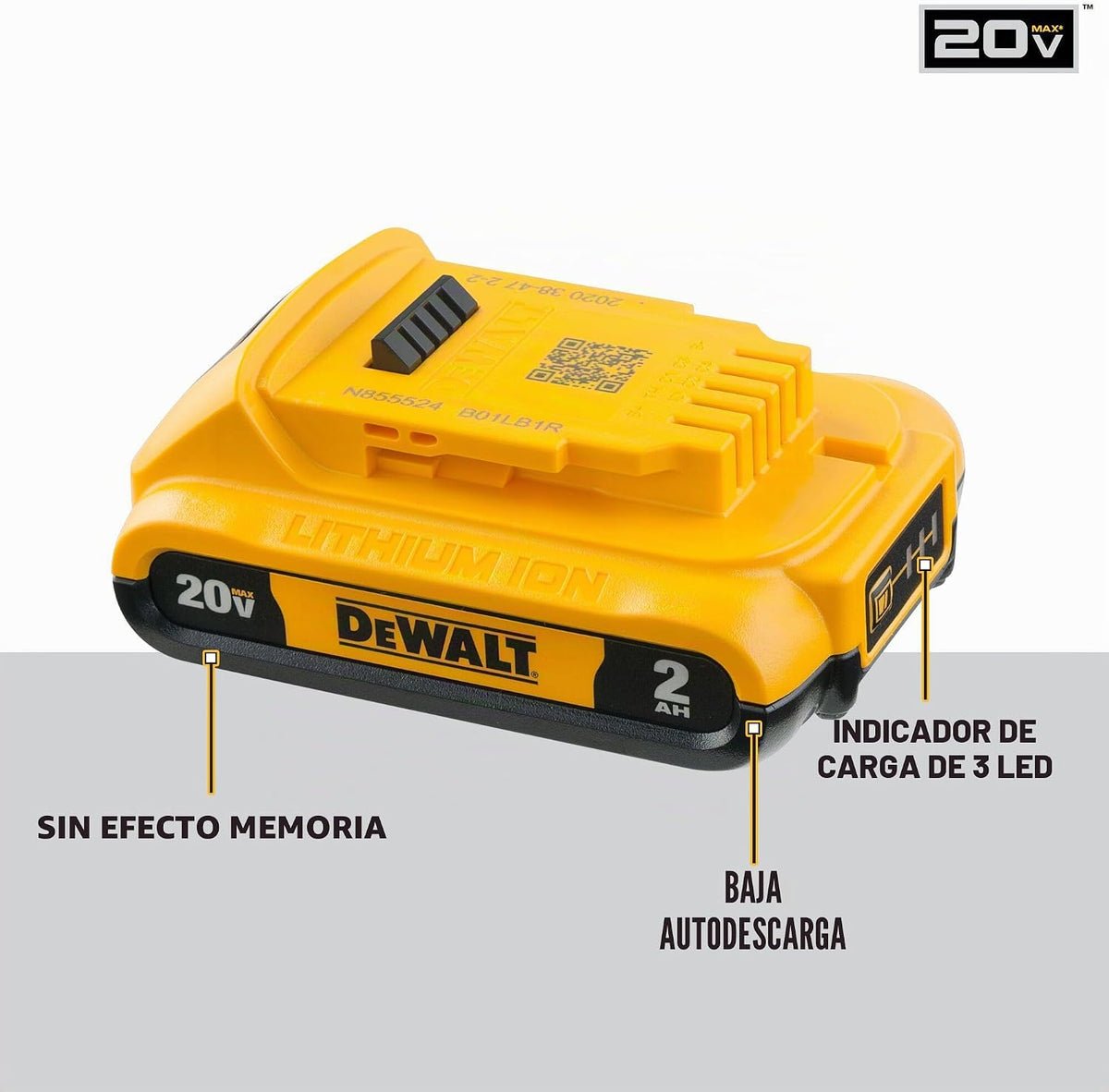DEWALT - Juego de destornilladores inalámbricos de 20 V MAX con batería, cargador (DCD777D1)
