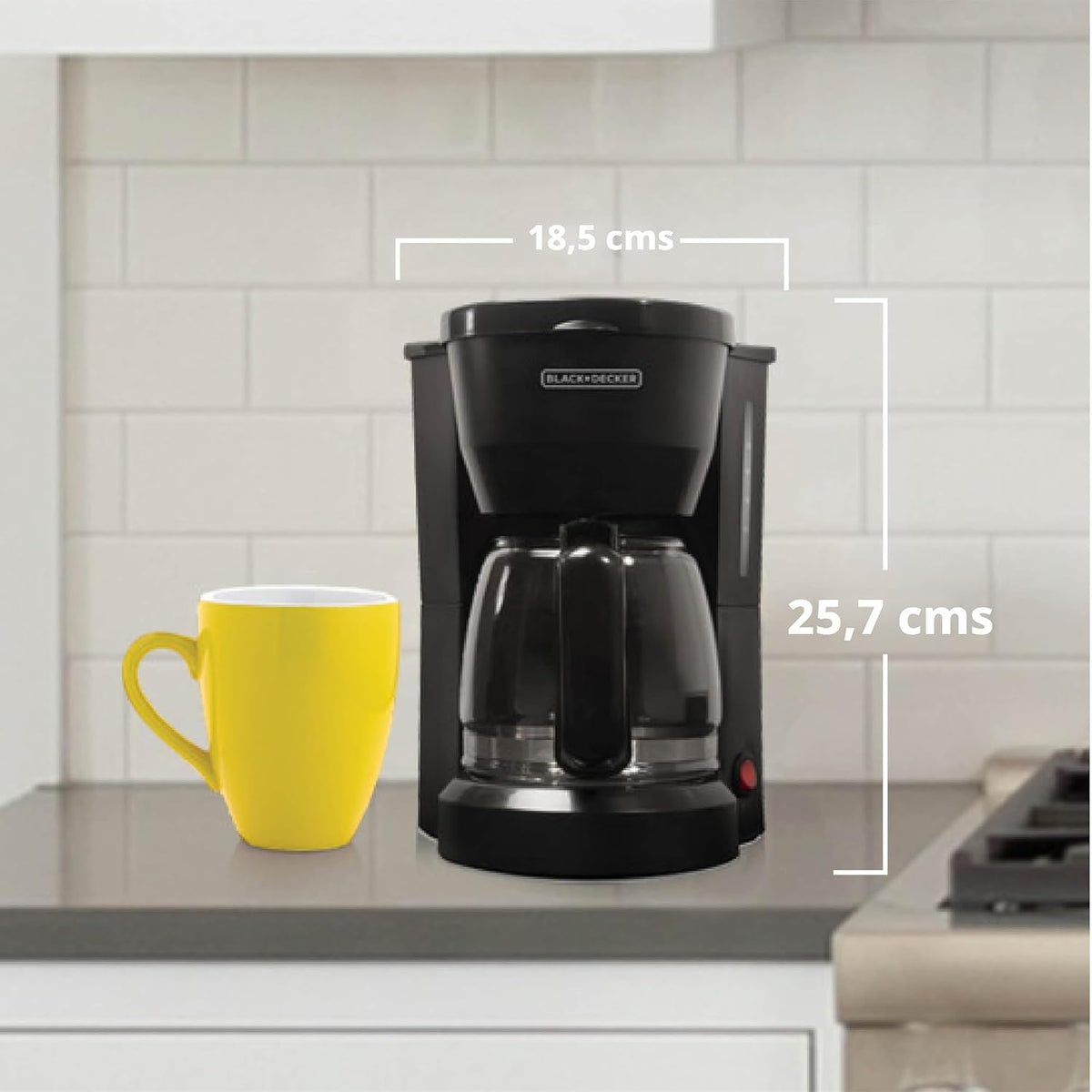 BLACK+DECKER Cafetera de una sola porción con depósito de 50 oz