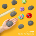 Simetufy 60 piezas de rocas de pintura a granel, rocas de río para pintar