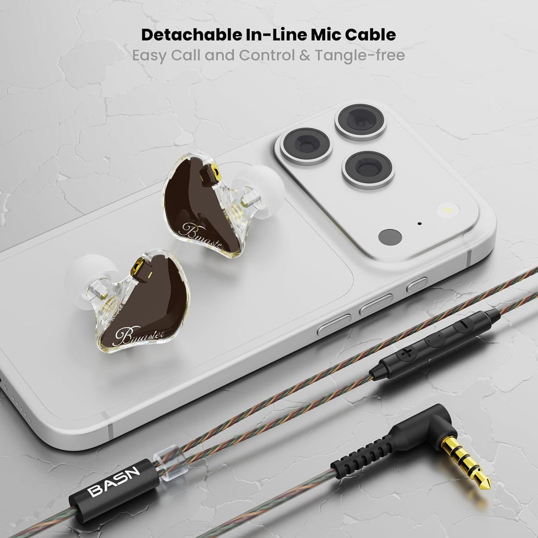 BASN - Auriculares de monitor intrauditivo, auriculares IEM de trip...