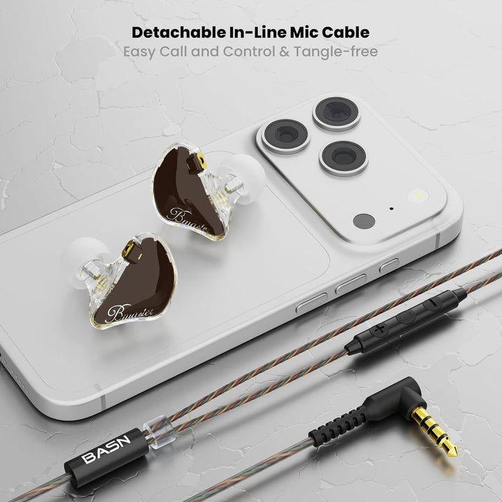 BASN - Auriculares de monitor intrauditivo, auriculares IEM de trip...