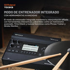 Roland TD313 V-Drums | Kit de batería en V compacto serie 3 | Módulo de sonido V31 | Tecnología de sonido avanzada | Almohadillas mejoradas y disparo preciso de platillos | Modo Coach integrado | Funciones de E/S ampliadas