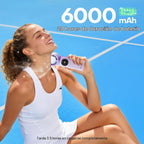 SSWind Ventilador de mano portátil de 6000 mAh con refrigeración po...