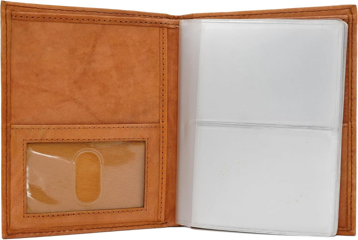 AG Wallets Cartera europea hipster de piel con bloqueo de señal RFI...