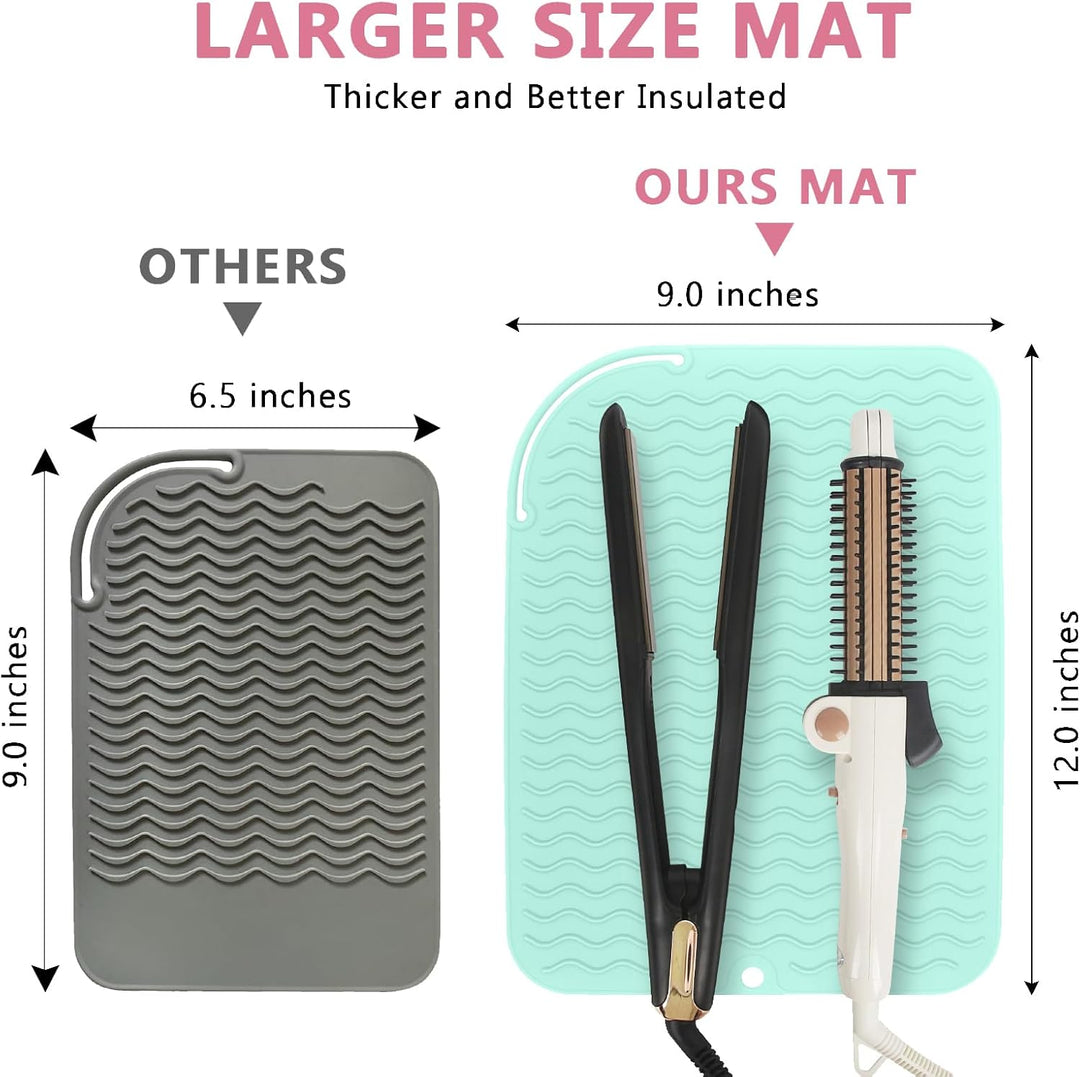 WRORUNER Alfombrilla de silicona resistente al calor de tamaño más...
