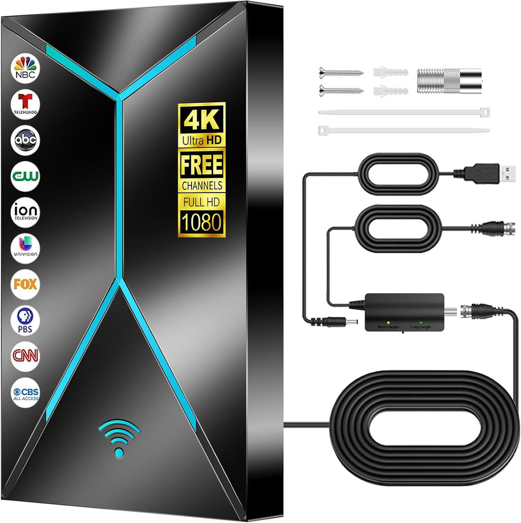 Antena de TV de más de 3500 millas de alcance, antena digital HDTV con