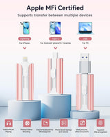 Unidad flash de 256 GB con certificación MFi para iPhone, memoria U...