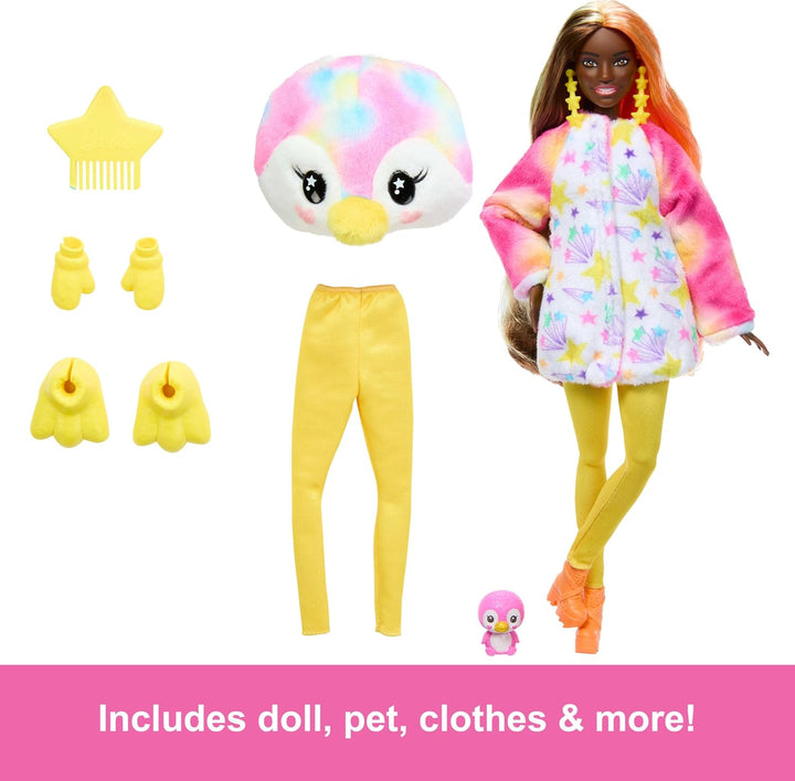 Muñeca y Accesorios Barbie Cutie Reveal, Serie Color Dream, Disfraz...