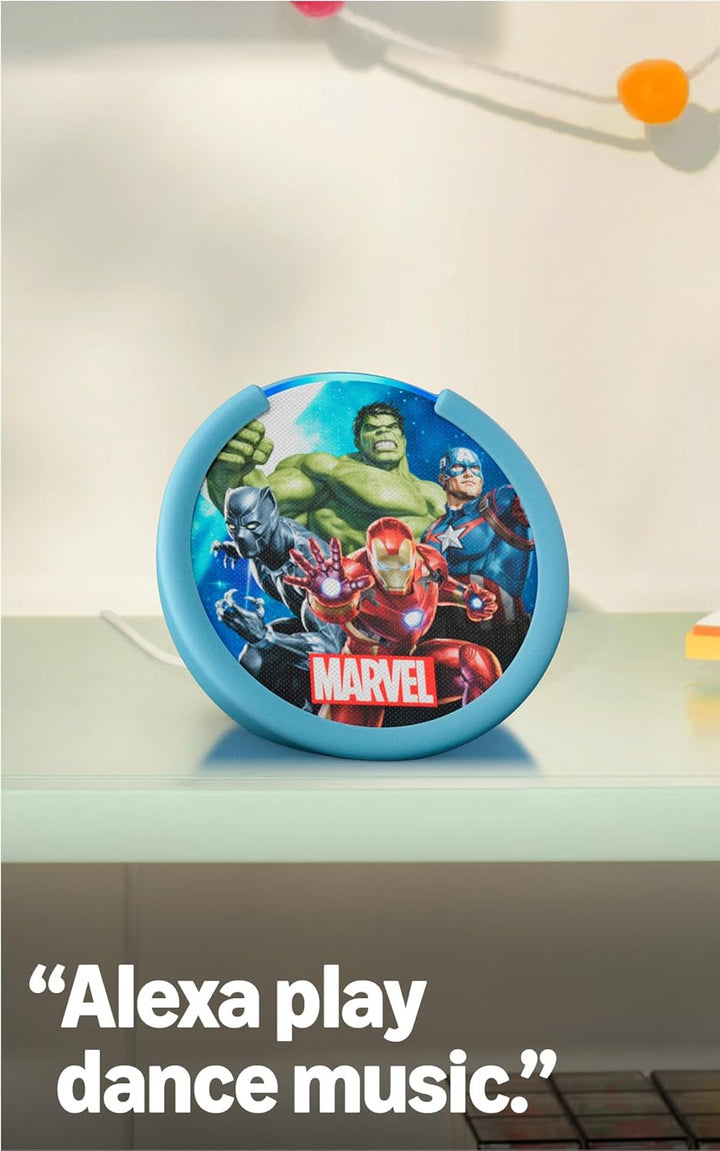 Amazon Echo Pop Kids (último modelo), diseñado para niños, con cont...