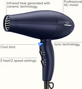 Secador de pelo Infiniti Pro Conair con difusor innovador, mejora r...