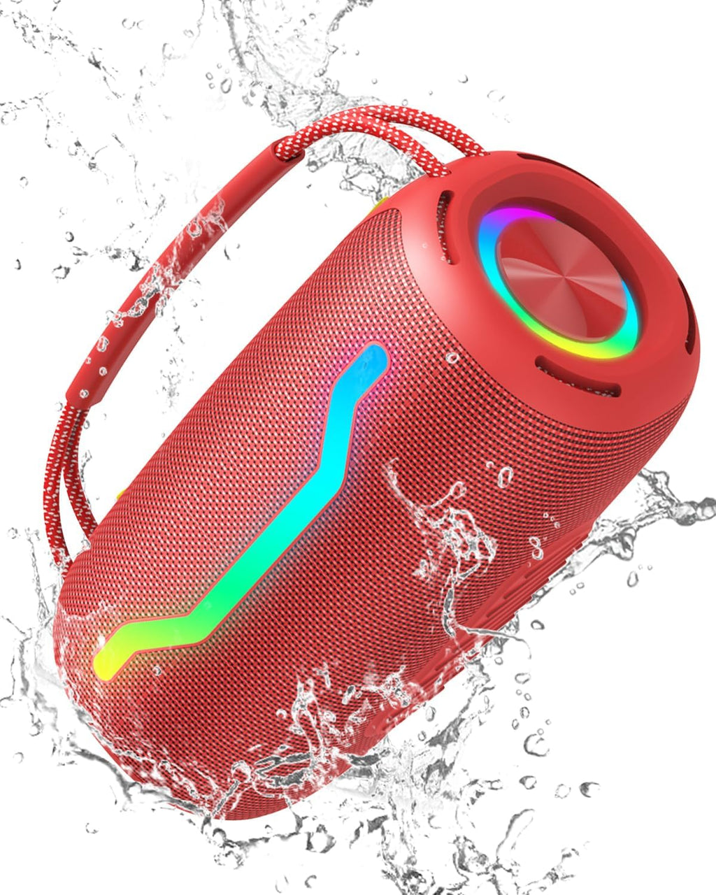 Altavoz Bluetooth portátil con luz, máquina de karaoke impermeable para adultos y niños, sonido fuerte y graves profundos, hasta 8 horas de reproducción, compatible con Bluetooth/AUX/USB para el hogar, fiesta, al aire libre y viajes