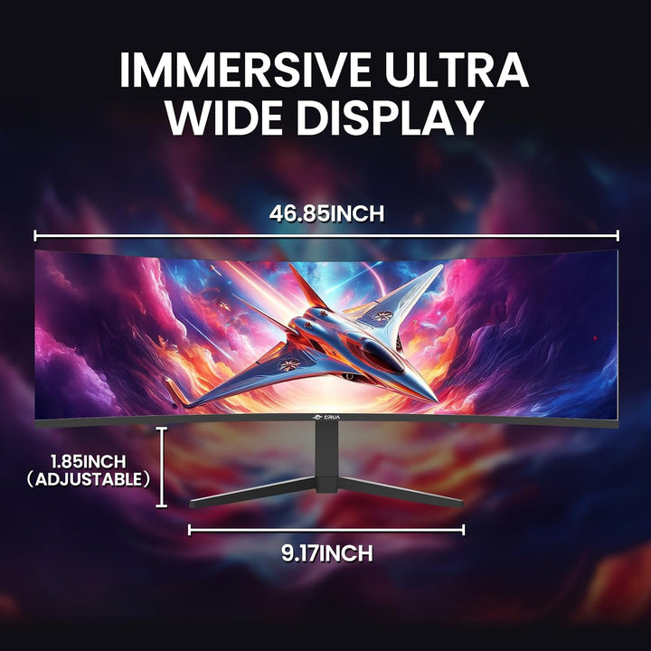CRUA Monitor para juegos curvado ultraancho DQHD de 49" de 240H...