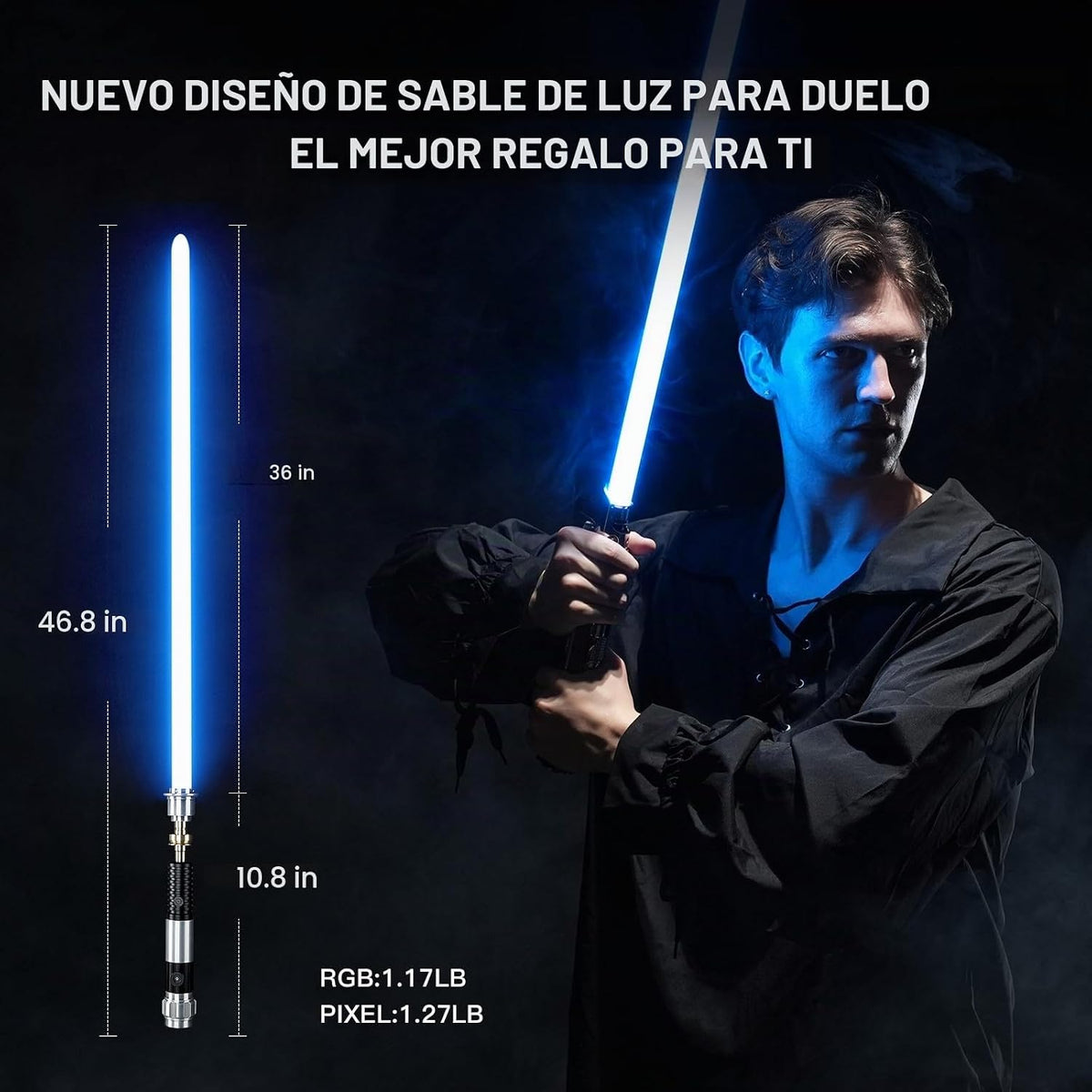 BSTSABER Sable de luz, suave oscilación de duelo, sable de luz de duelo