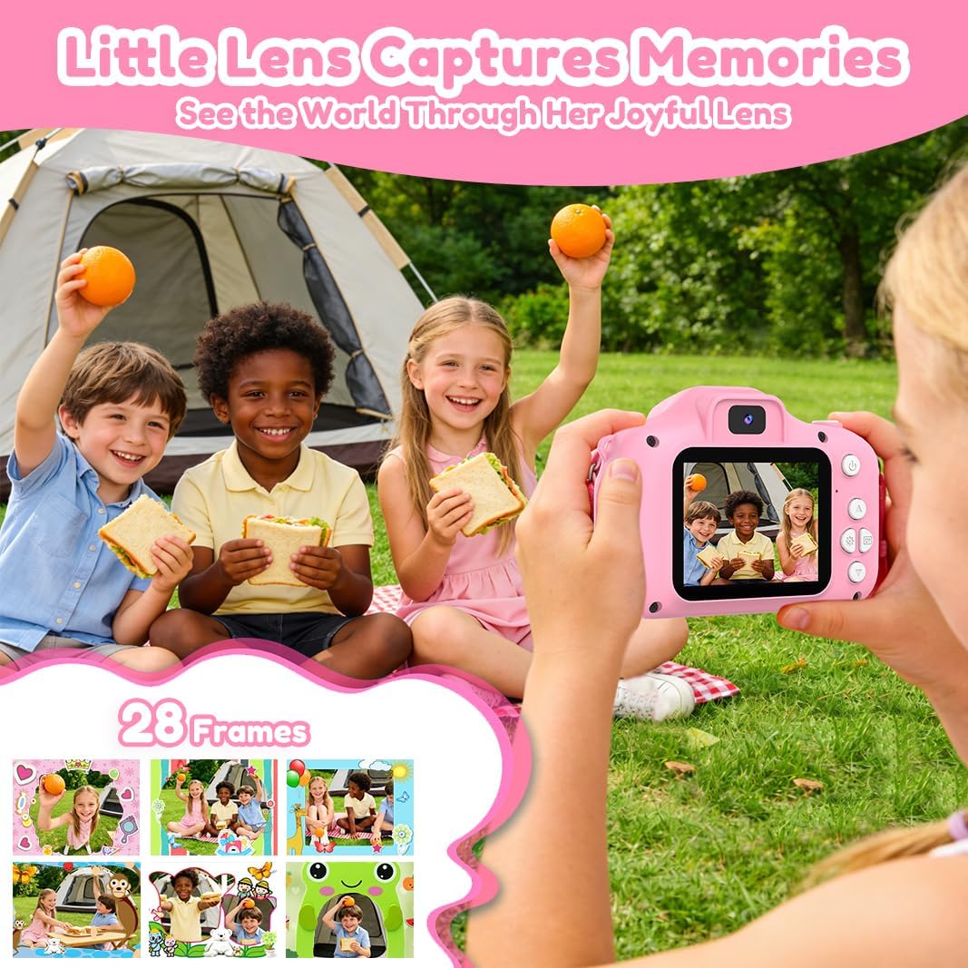 PROGRACE - Cámara digital para niños, 40MP FHD 1080P, cámara para n...
