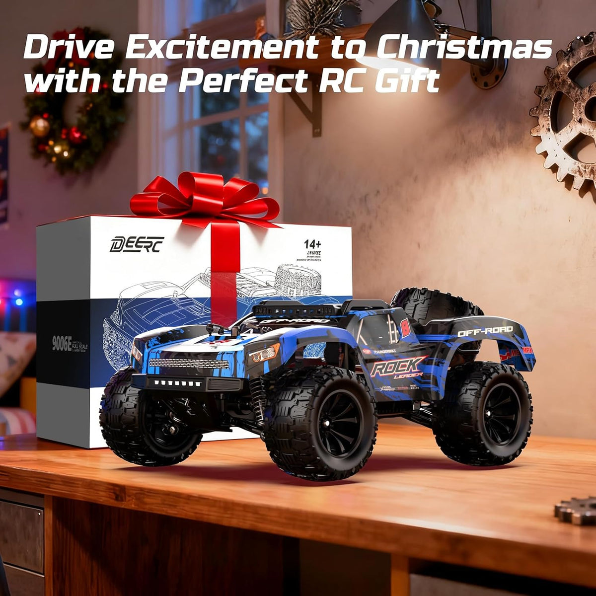 DEERC Autos RC 1\/12 de 45 KPH, Camión RC 4WD de Alta Velocidad de...