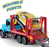 LerBao Transportador Grande de Coches con Coche de Carreras, Juguet...