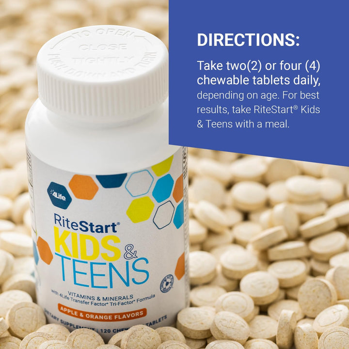 4Life - RiteStart Kids and Teens - Suplemento multivitamínico con v...