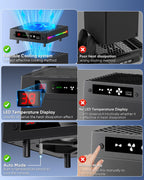 [Pantalla LED] Ventilador de enfriamiento automático para Xbox Series X con