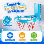 Juguetes de baño, juguete iluminado para bañera para niños pequeños de 1-3 años, 6 piezas con aro de baloncesto
