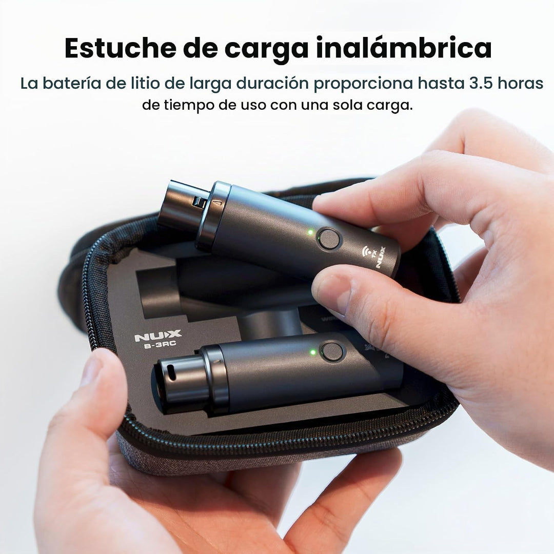 Sistema de Micrófono Inalámbrico NUX B-3RC 2.4GHz con Estuche de Ca...