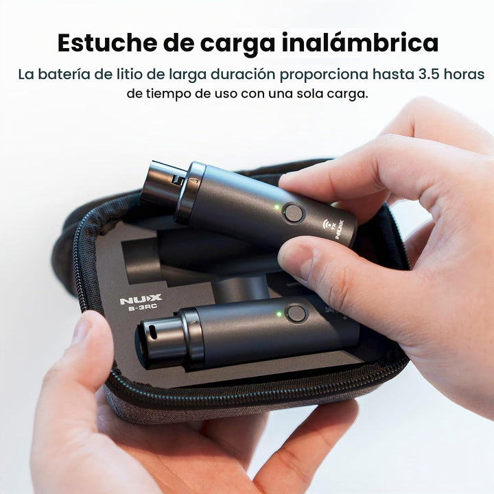Sistema de Micrófono Inalámbrico NUX B-3RC 2.4GHz con Estuche de Ca...