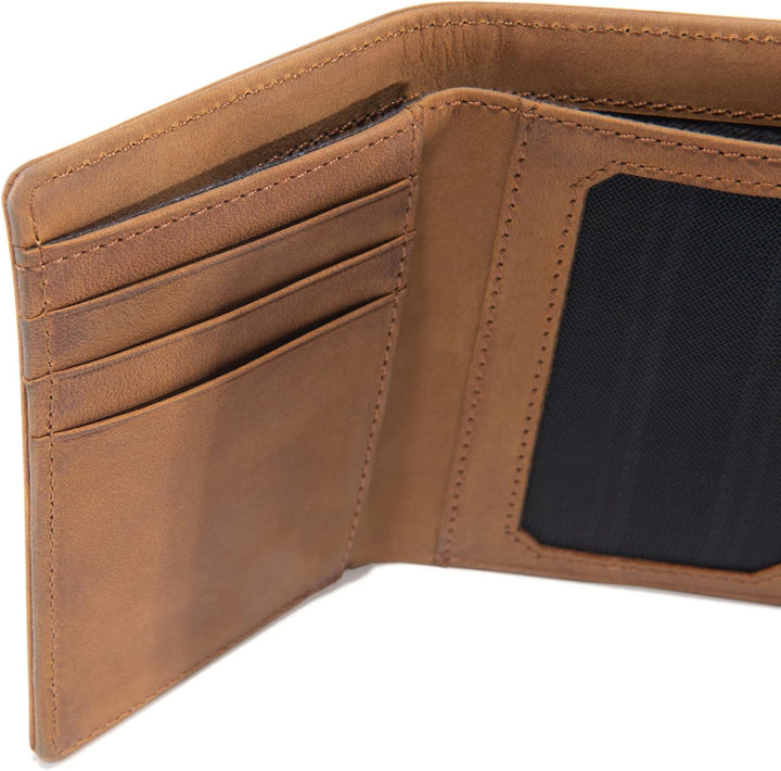 Carhartt Men's Casual Saddle Leather Wallets, Available in Mult...