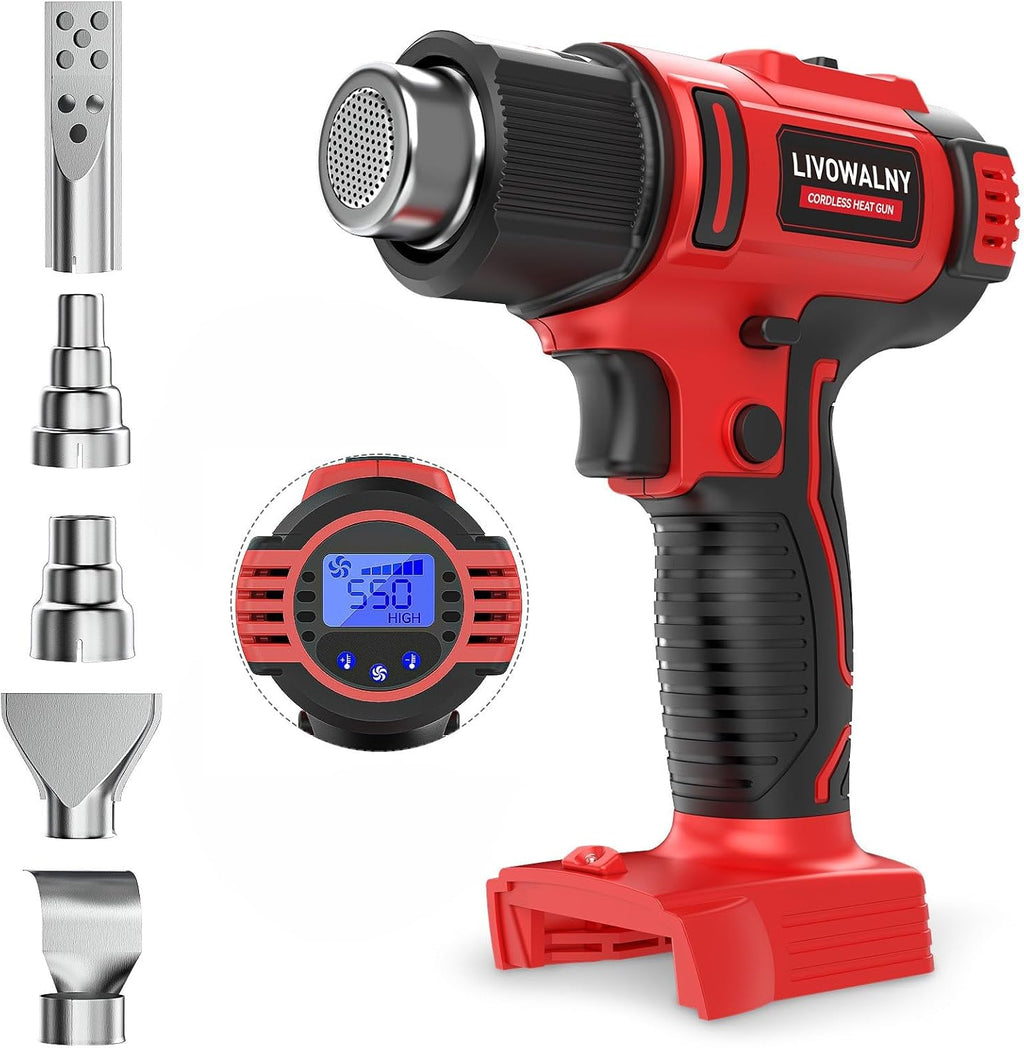 Pistola de calor compatible con batería Milwaukee de 18 V (solo herramienta