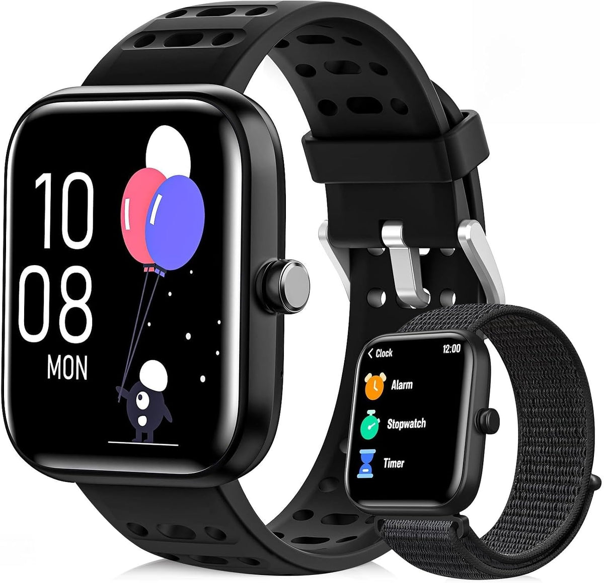 Reloj inteligente para niños, rastreador de actividad física, reloj inteligente para niños con monitor de salud, seguimiento de actividades y recordatorio de agua/descanso/tareas, reloj inteligente
