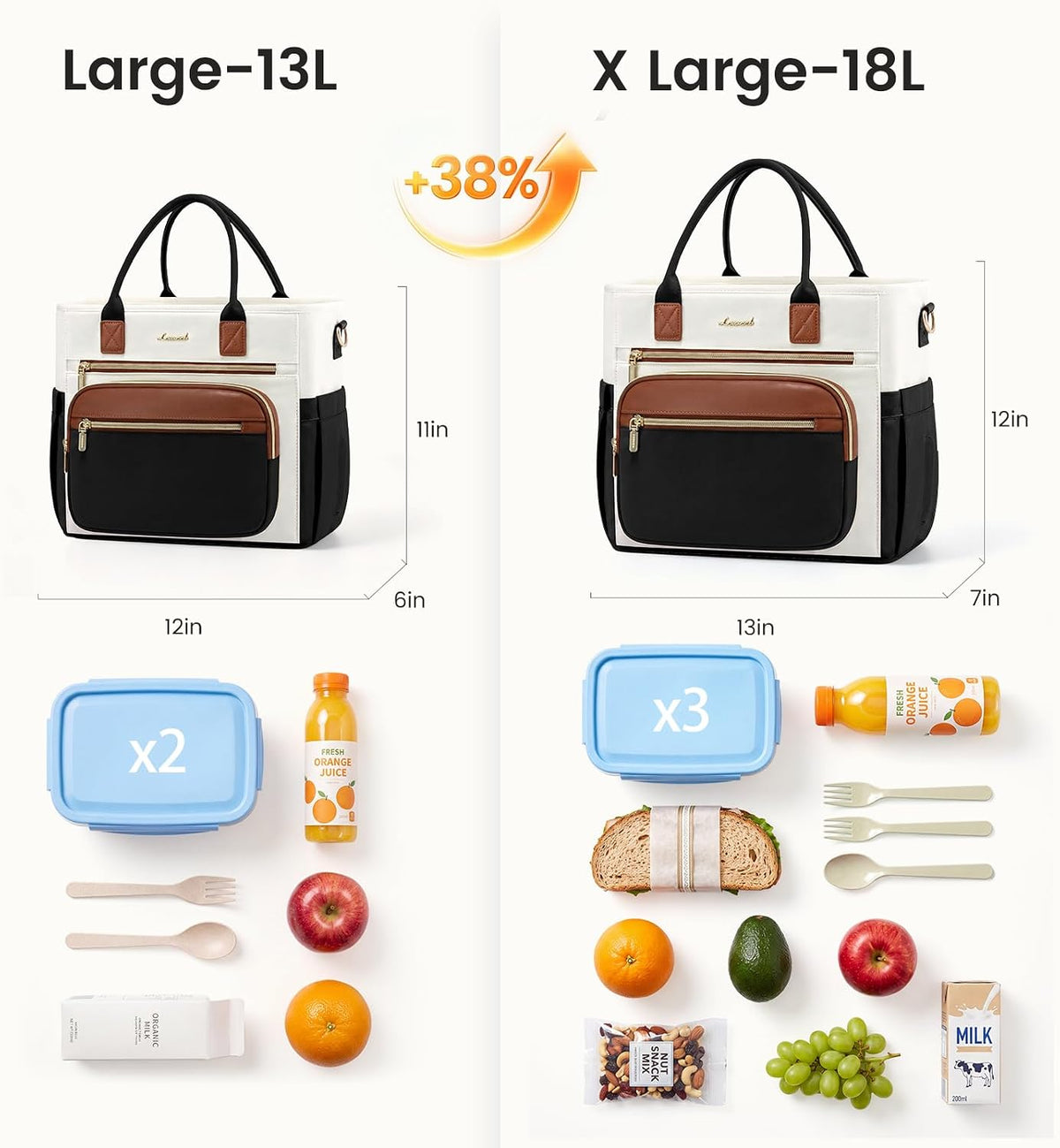 LOVEVOOK Lonchera térmica para mujeres, bolsa grande para adultos para el