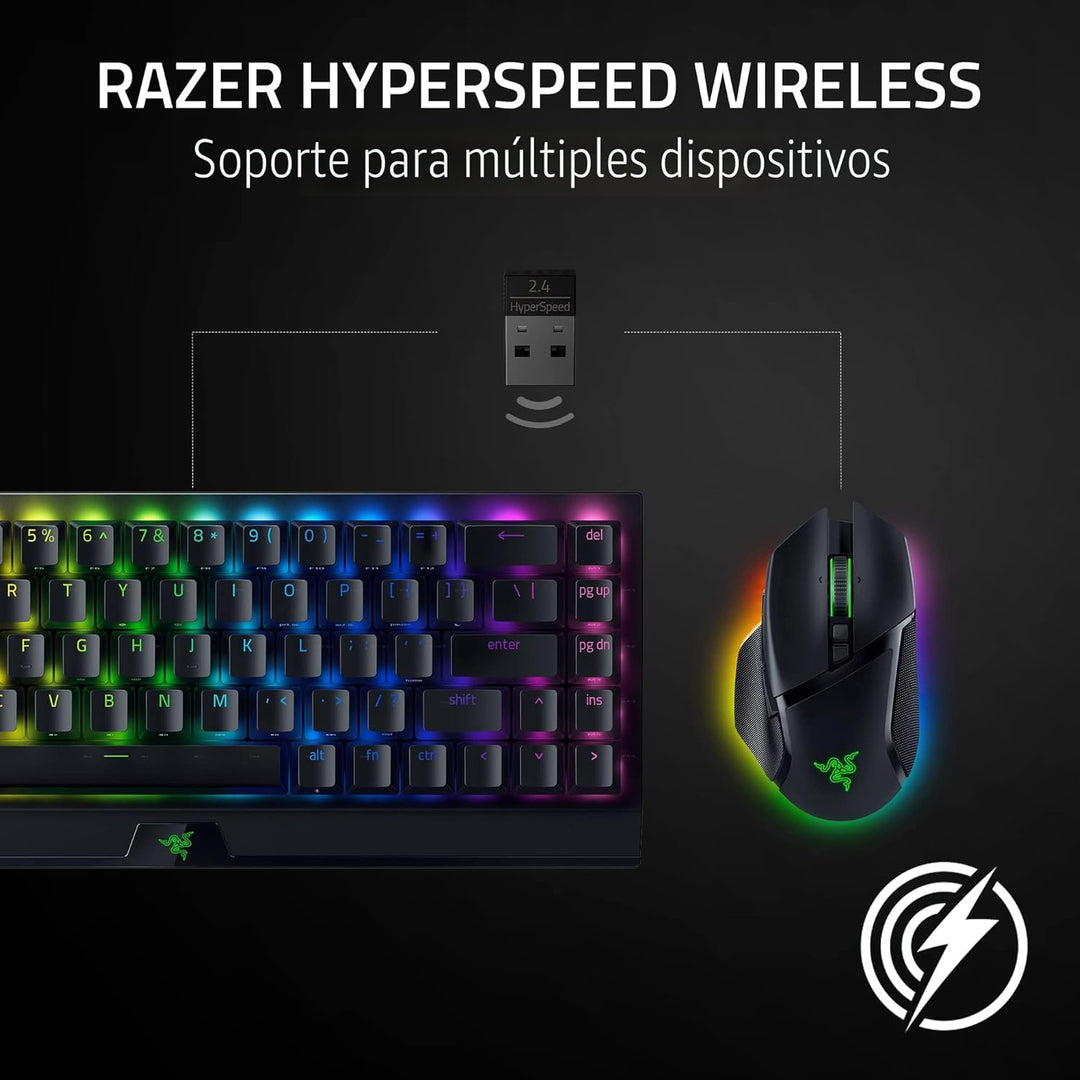 Razer Basilisk V3 Pro Ratón Inalámbrico para Juegos: Rueda de Incli...