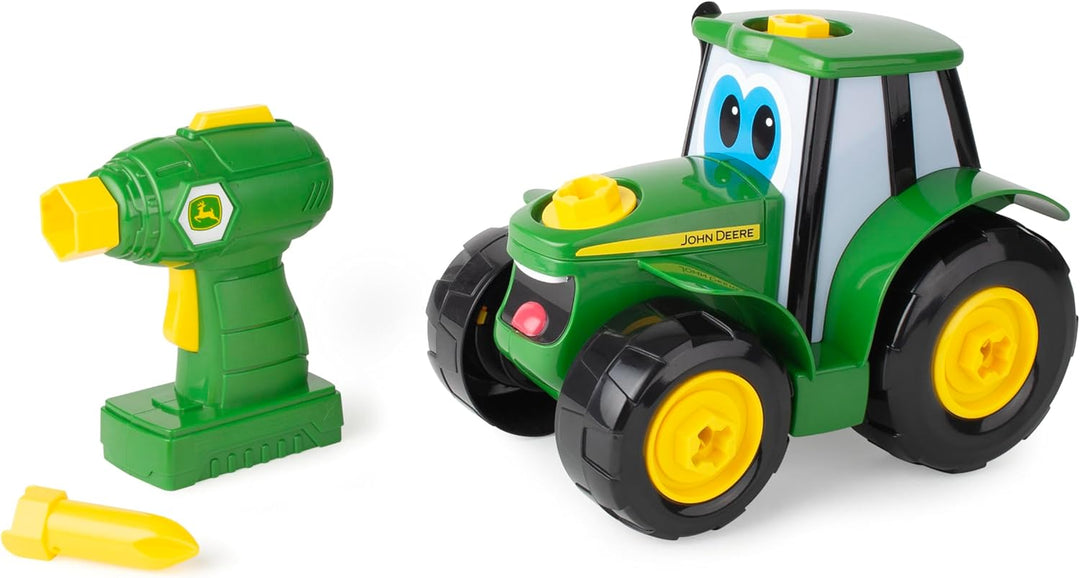 BUILD-A-BUDDY John Deere Tractor de juguete y taladro de juguete -...