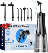 Irrigador dental inalámbrico para dientes, hilo dental en forma de...
