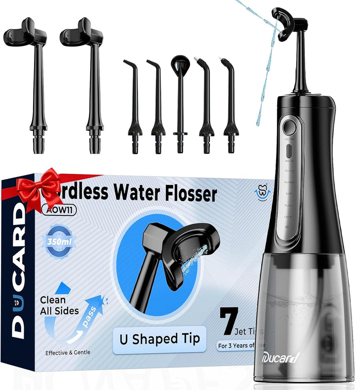 Irrigador dental inalámbrico para dientes, hilo dental en forma de...