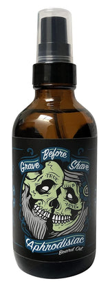 Grave Before Shave Aceite para barba con aroma a cuero\/madera de c...