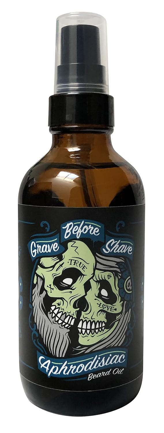 Grave Before Shave Aceite para barba con aroma a cuero\/madera de c...