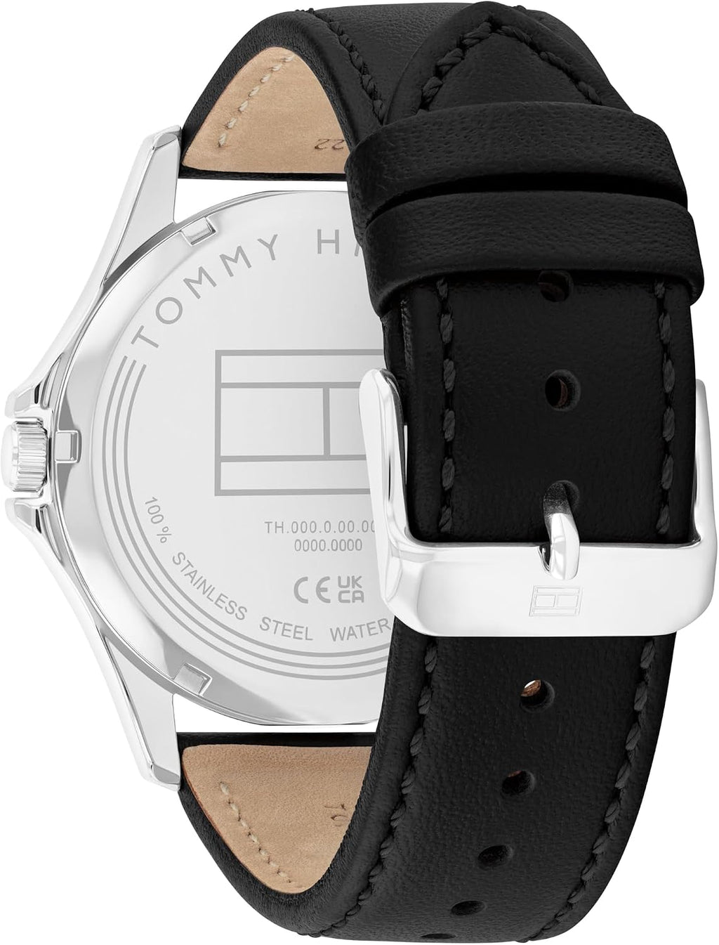Tommy Hilfiger Hombre Reloj de cuarzo de 3 manecillas – Caja de 42mm, correa de cuero, 3 ATM de resistencia al agua, reloj moderno para uso diario, regalo para él