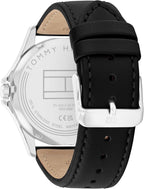 Tommy Hilfiger Hombre Reloj de cuarzo de 3 manecillas – Caja de 42mm, correa de cuero, 3 ATM de resistencia al agua, reloj moderno para uso diario, regalo para él