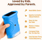 Microscopio digital para niños [zoom 4K 1000x con pantalla IPS de 2.0 pulgadas] - Microscopio de bolsillo de mano para niños para exploración y experimentos al aire libre - Juguete STEM y regalo de