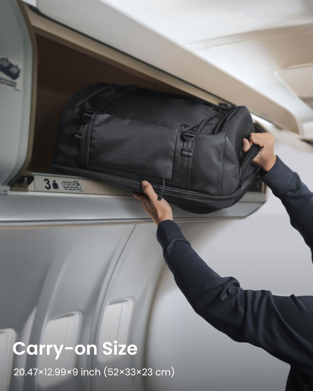 tomtoc Mochila de Viaje de 38L, Aprobada por TSA para Vuelos, Equip...