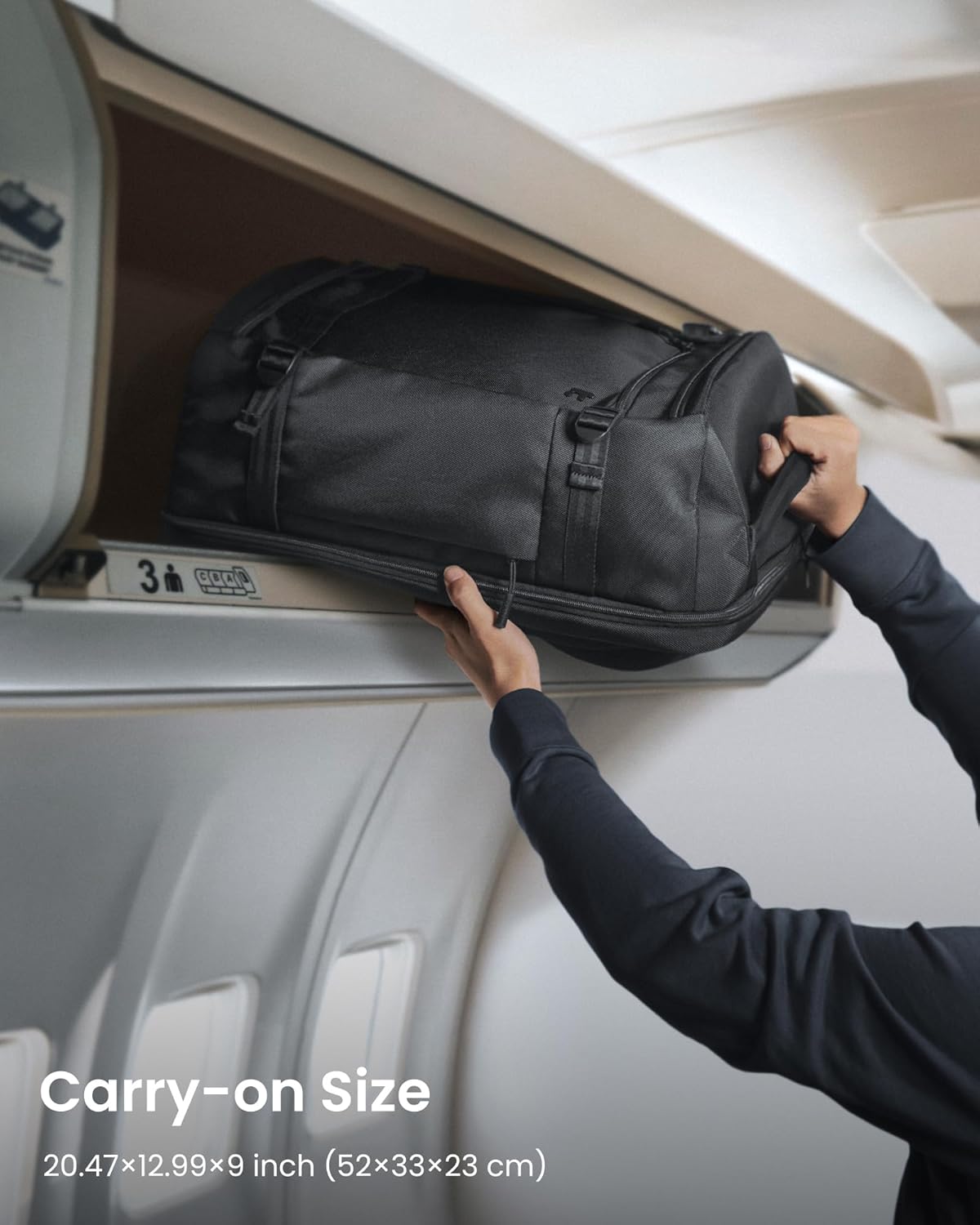 tomtoc Mochila de Viaje de 38L, Aprobada por TSA para Vuelos, 17,3 pulgadas