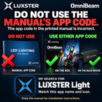 LUXSTER OmniBeam - Bombillas LED H11 H9, 100000 lm, aplicación inteligente