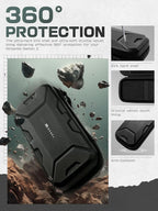Mumba - Funda de transporte para Nintendo Switch 2 [compatible con consola con funda protectora puesta] [versión 2025 Plus] Bolsa de viaje rígida con 12 ranuras para tarjetas de juego, gran capacidad