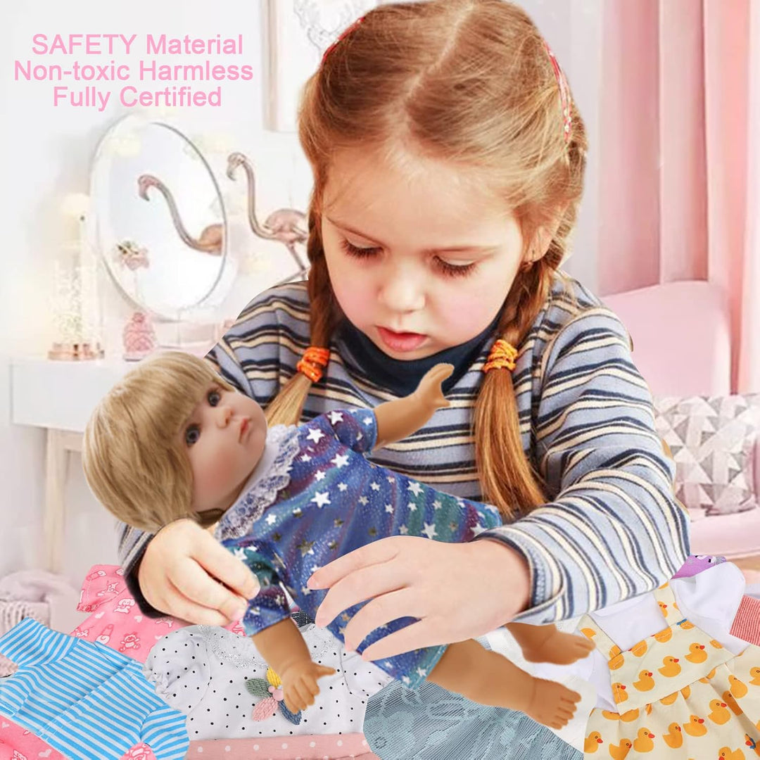 Regalo de ropa y accesorios para muñecas: 8 piezas de ropa de muñec...