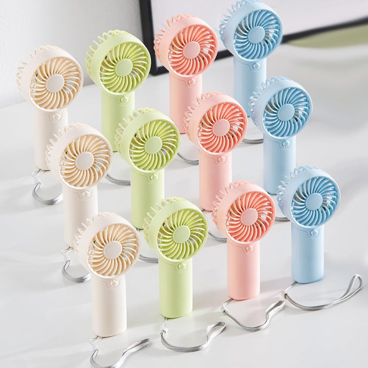 Paquete de 12 mini ventiladores portátiles \u2013 Funciona con pila...