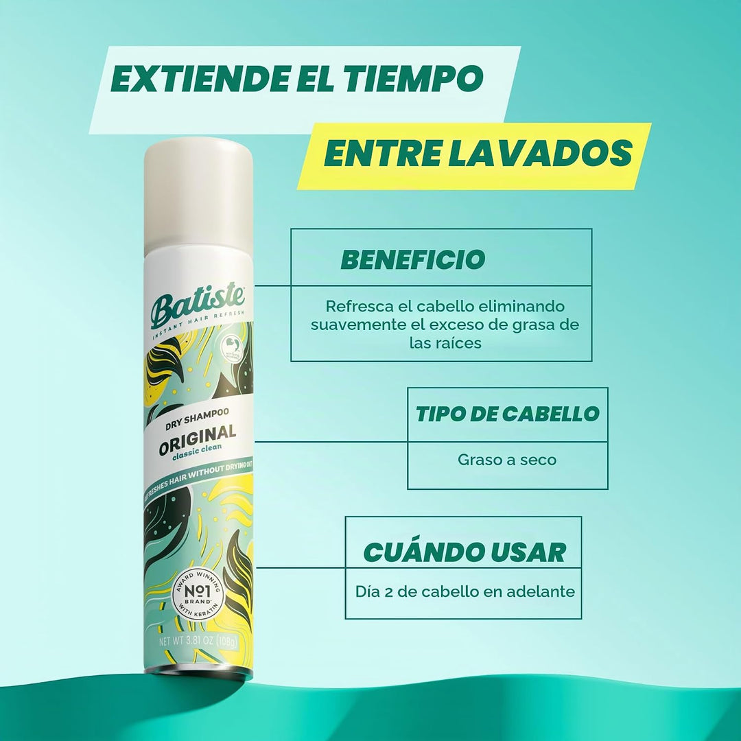 Batiste Set de Champú en Seco de 3 Piezas, Original
