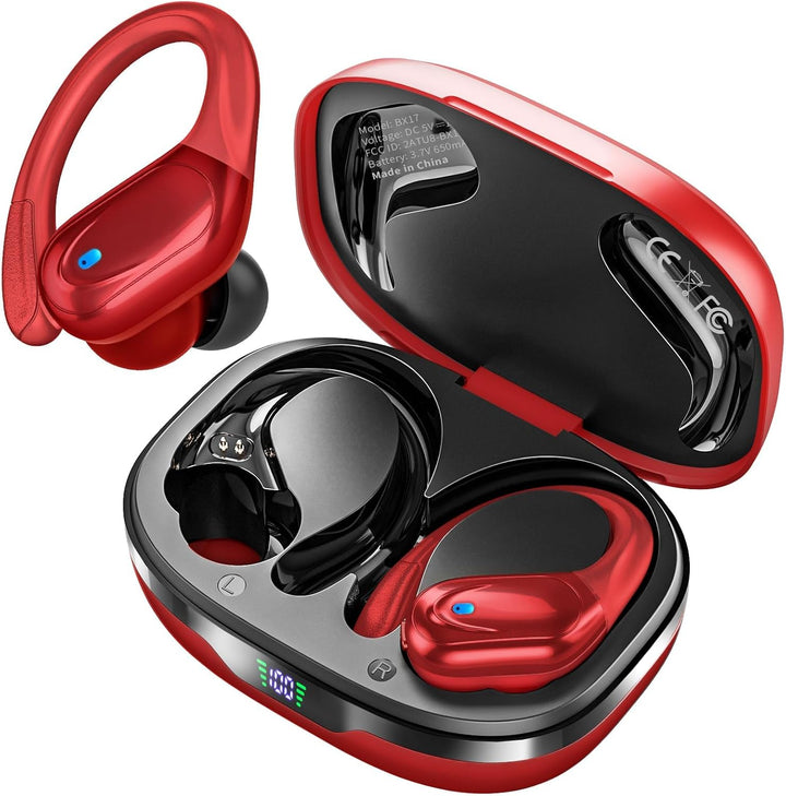 HAOYUYAN Auriculares inalámbricos, auriculares Bluetooth deportivos...