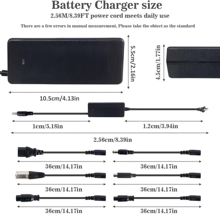 Cargador rápido de 294V 2A 7 en 1 enchufes universales
