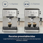 De'Longhi Máquina de café espresso Classic Signature, espumador de leche