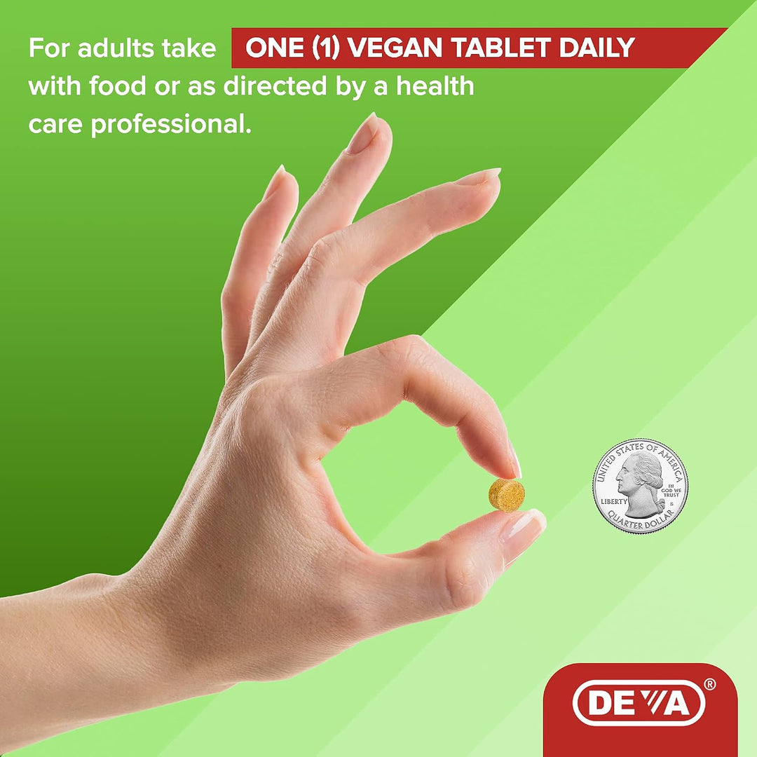 Deva Suplemento multivitamínico y mineral vegano sin hierro, con vi...