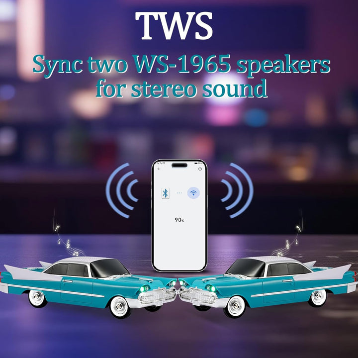 WSTER WS-1965 Replica Altavoz Bluetooth \u2013 Diseño Retro Cohete...